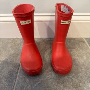 Kids Toddlers Hunter Boots Used Size 8 Pink